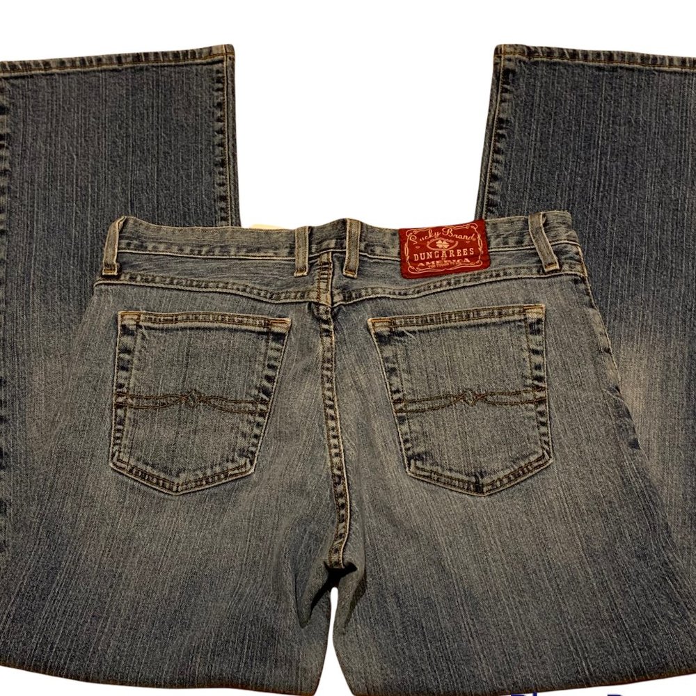 Lucky Brand Josie Dungarees Midrise Straight Leg Jeans 31